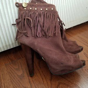 BEBE Brown Suede boots size 7